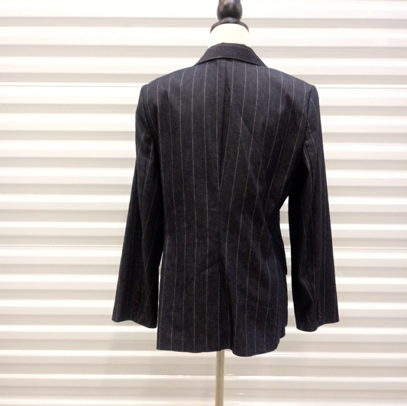 Navy Pinstripe Blazer - Picture 4 of 7